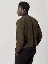 Load image into Gallery viewer, Dark Olive Oil Cloth Bomber
