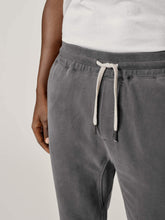 Load image into Gallery viewer, Faded Black Venice Wash Brushed Loopback Trouser
